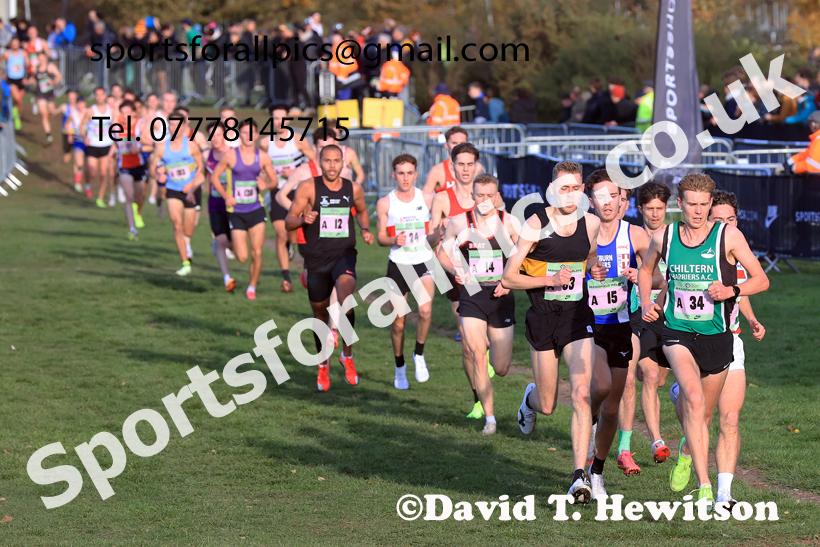 Senior Mens 2025 National Cross Country Relays, Berry Hill Park, Mansfield. Photo: David T. Hewitson/Sports for All Pics